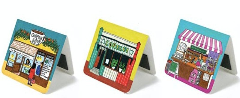 &Cabinet 磁鐵書籤 - Cafe