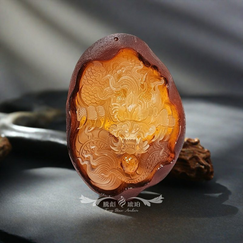 騰彪琥珀 瓷白蜜蠟手鍊 原礦琥珀 稀有白蜜蠟 收藏級精品 附保卡 - 項鍊 - 半寶石 黃色