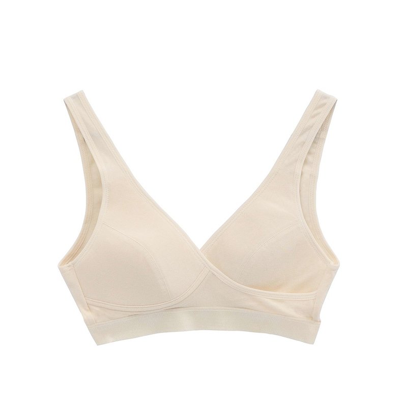 Ladies no steel bra - cotton white