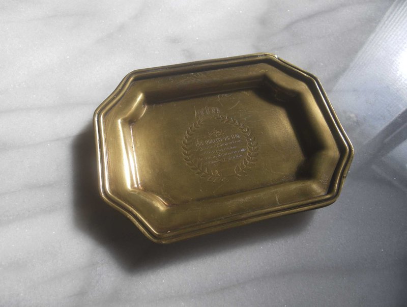【老時光 OLD-TIME】早期二手收納小銅盤 - 擺飾/家飾品 - 其他材質