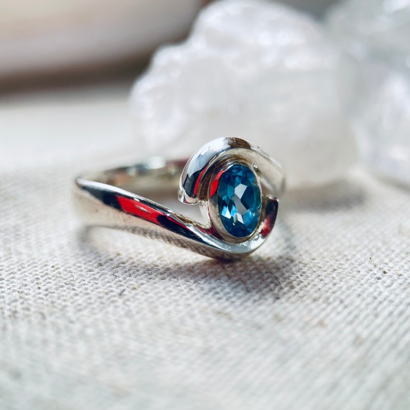 トパーズのリング 047 - 戒指 - 其他金屬 銀色