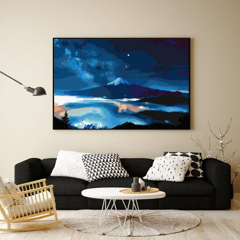 富士星空 創意數字油畫 【銷售排行榜 】台灣本島免運 - 插畫/繪畫/寫字 - 其他材質