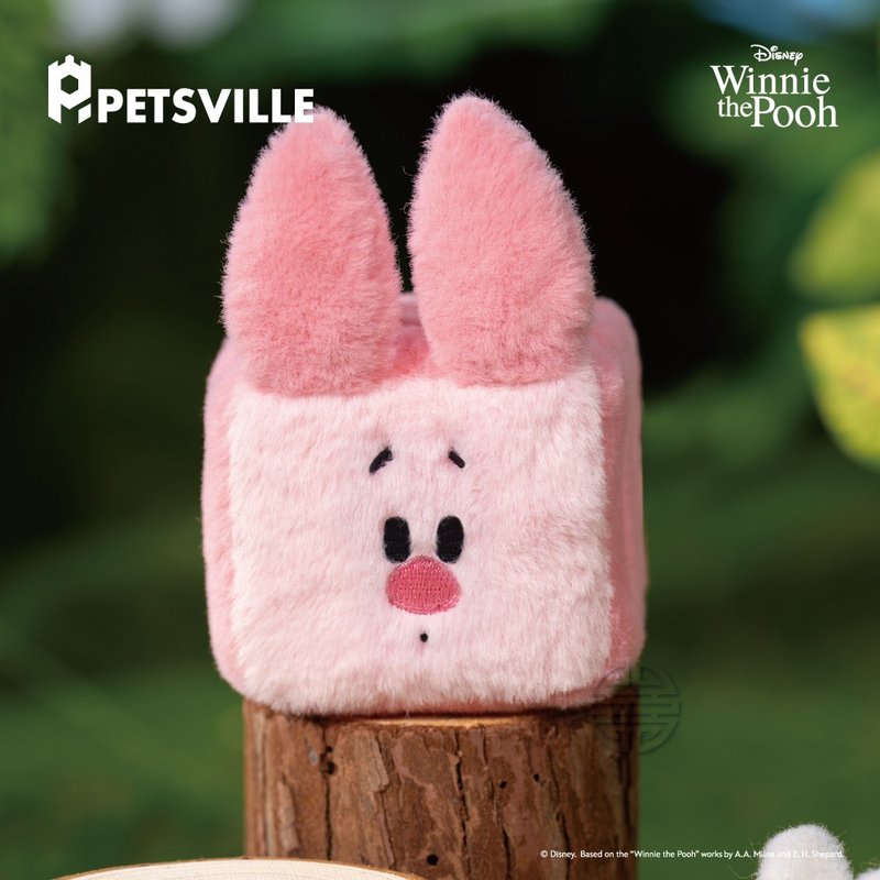 【PETSVILLE&迪士尼】小熊維尼響紙魔方寵物玩具 貓 寵物玩具 - 貓/狗玩具 - 聚酯纖維 多色