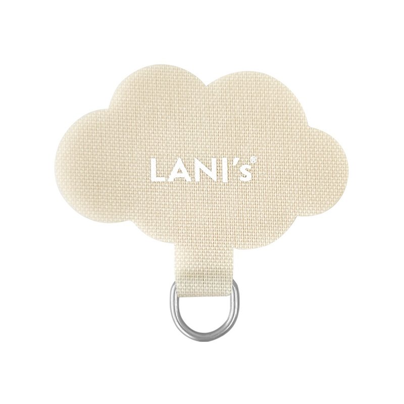 LANIS 設計款 雲朵掛繩片 手機掛繩片 - 手機配件 - 其他人造纖維 白色