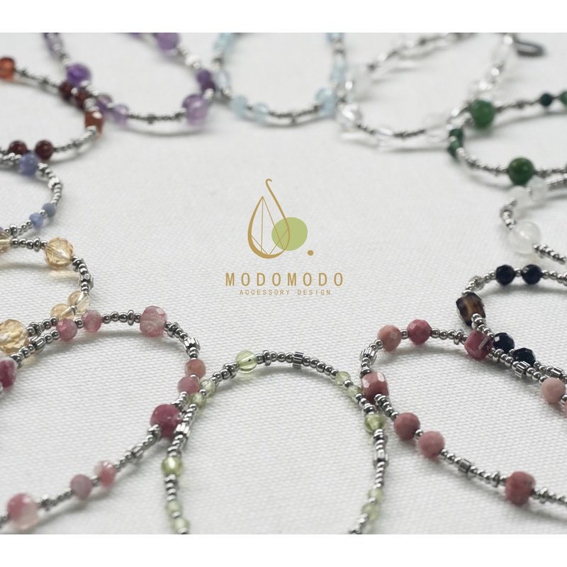 ::: MODOMODO飾品設計 ::: 12月誕生石手鍊 手環 醫療鋼 - 手鍊/手環 - 半寶石 多色