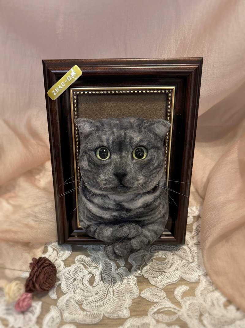 客製化寵物羊毛氈 擬真貓咪狗狗 - 客製化寵物商品 - 羊毛