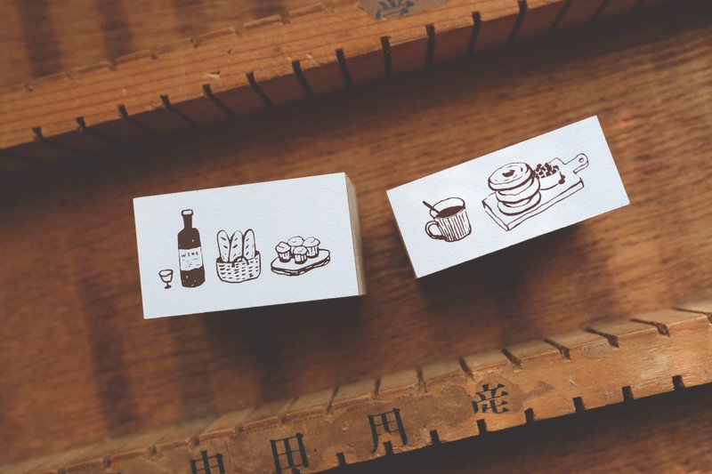 Desserts-壓縮木印章 - 印章/印台 - 木頭