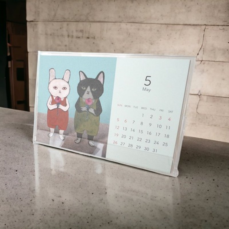【SALE】 2024年✳︎卓上カレンダー(プラケース付き) - 其他 - 紙