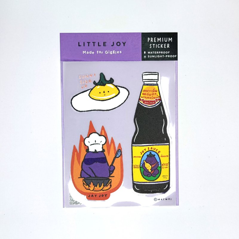 Premium Sticker - Little Joy - Joy Sauce - 貼紙 - 塑膠 紫色