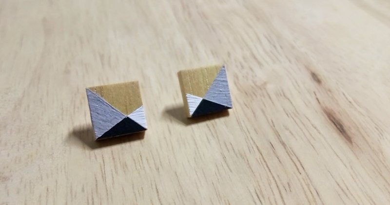 Wooden Earrings No.15
