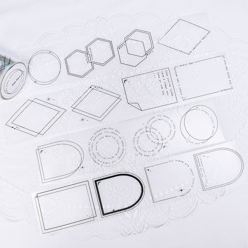 High black No.2 pet masking tape - 紙膠帶/和紙/PET - 其他材質