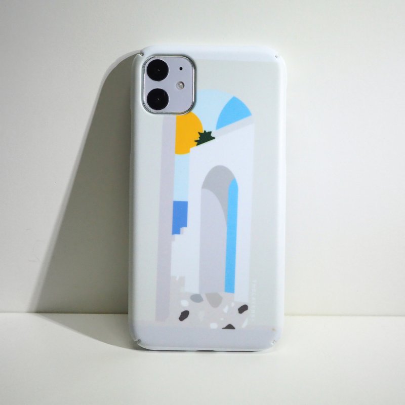 刻字訂製 | GRAPHIC Castillo Blanco Phone Case 原創防摔手機殼 - 手機殼/手機套 - 塑膠 白色