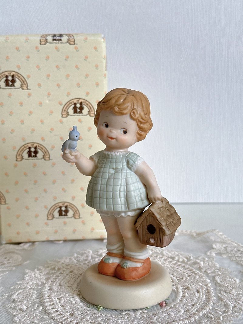美國enesco  memories of yesterday 童年往事娃娃 陶瓷擺件 - 公仔/玩偶 - 瓷