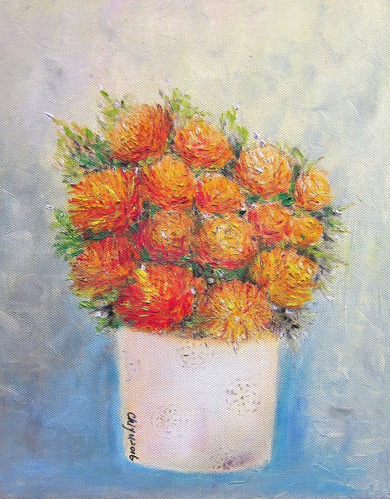 Zhang Weiyu's oil painting creation love confession (sold out)