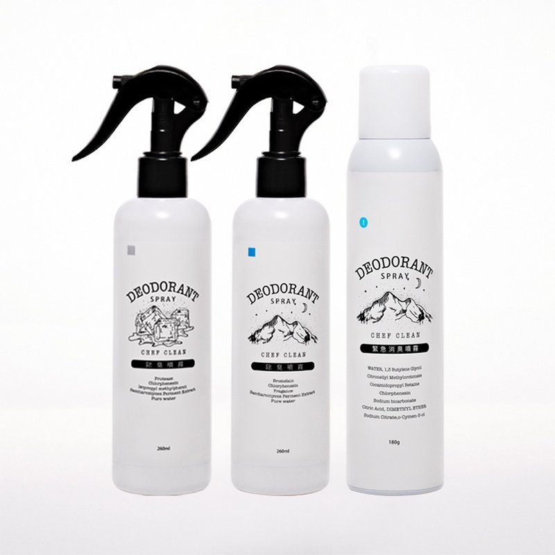 Net poison Goro deodorant spray integrated into the group (scented: no taste x1, breeze x1, watermelon x1)