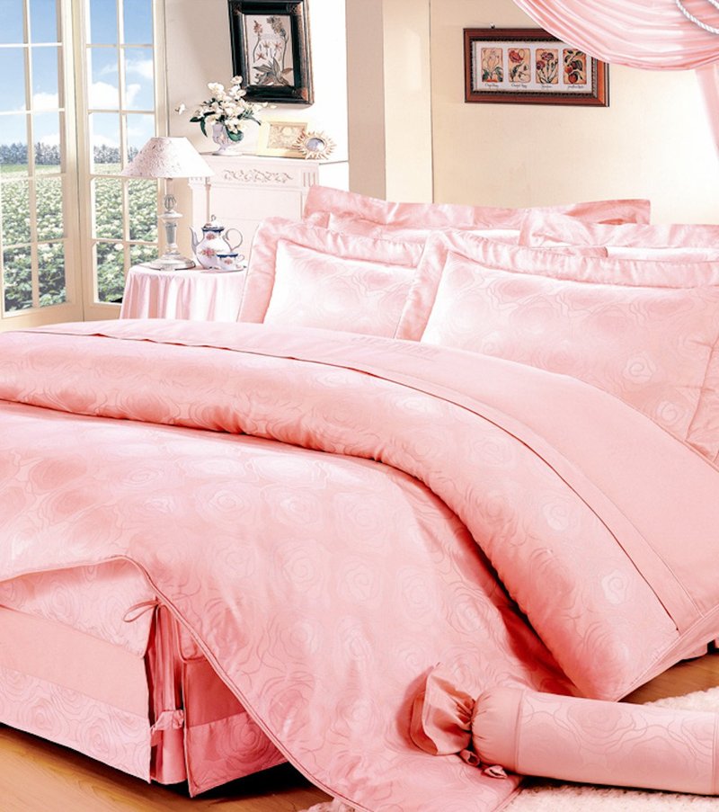 【R712 玫瑰情緣】100% 60支精梳棉 床單組 - 寢具/床包 - 棉.麻 粉紅色