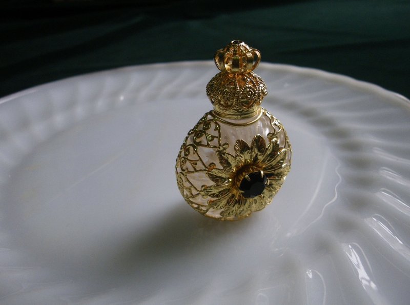 【老時光 OLD-TIME】早期捷克精緻手工製作隨身香水瓶#41 - 擺飾/家飾品 - 其他材質