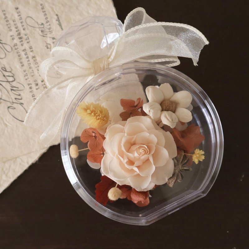 秋色永生玫瑰香水瓶擺設 情人節禮物 開幕盆花 居家擺設 送禮 - 乾燥花/永生花 - 植物.花 多色