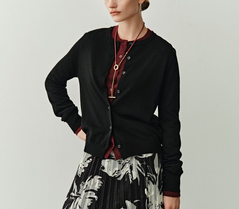 【100%羊毛】法式簡約 德國biella/揚子紗針織衫 - 女上衣/長袖上衣 - 羊毛 多色