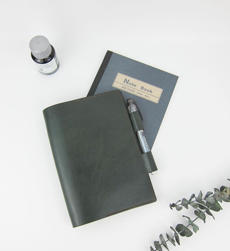 【客製化-手工縫製】書衣書套 A5 25K B6 32K - 書衣/書套 - 真皮 多色