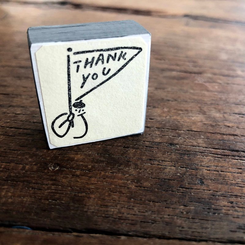 People with flags - THANKYOU -