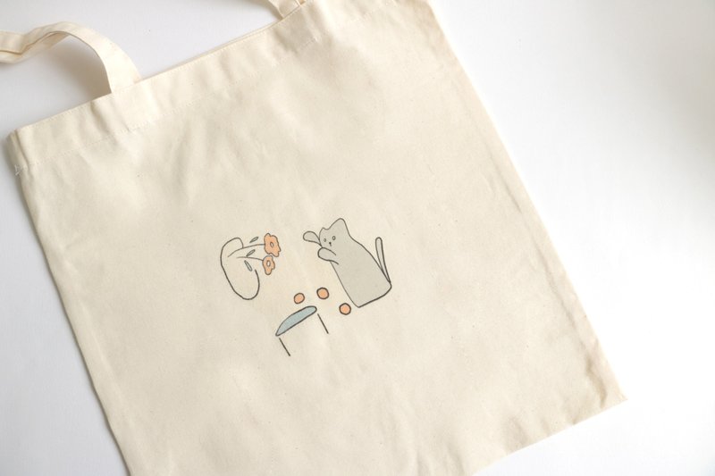 Illustration Bag-Little Flower and Cat