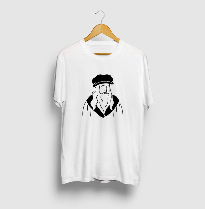 Leonardo Davinci Illustration T-shirt