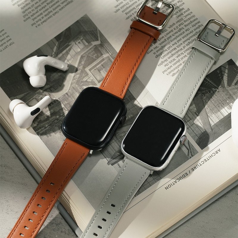 Apple watch - 日字扣 真皮蘋果錶帶 真皮錶帶 - 錶帶 - 真皮