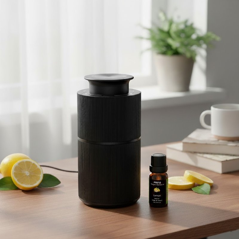 【品菲特PINFIS】智能擴香儀 車用香氛機-歐盟認證有機精油任選1 - 香氛/精油/擴香 - 其他金屬 黑色