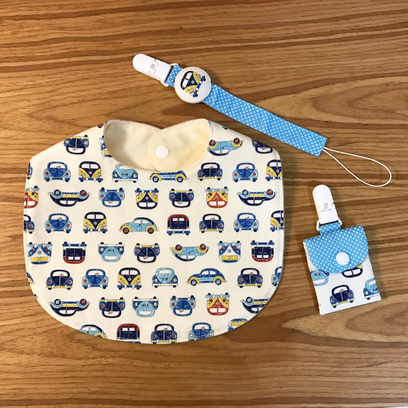 Cars lined up three newborn gift set