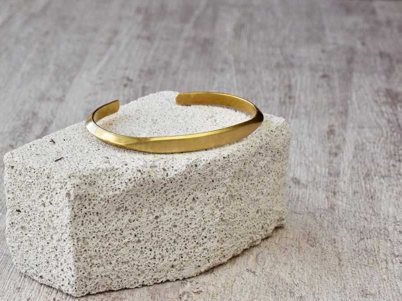 黃銅百搭基本款手環 - 手鍊/手環 - 銅/黃銅 金色