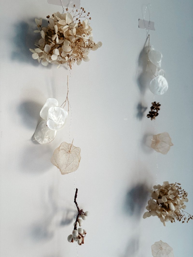 Golden bell耶誕跳舞植物風鈴(單串)∣ 燈籠果葉脈.繡球花 - 擺飾/家飾品 - 植物.花 金色