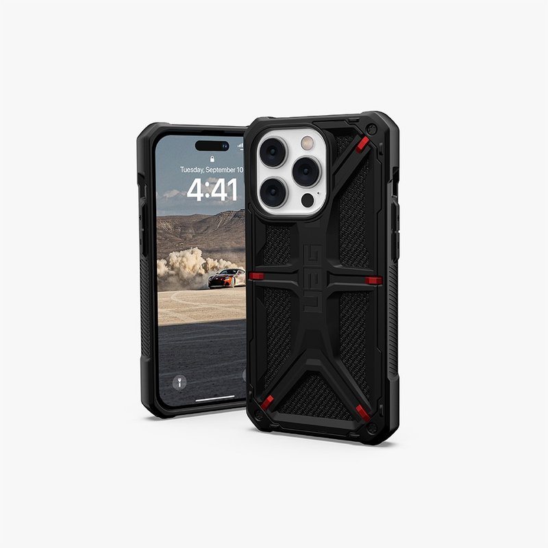UAG iPhone 13/14/Plus/Pro/ProMax 頂級特仕耐衝擊保護殼-軍用黑 - 手機殼/手機套 - 其他人造纖維 黑色