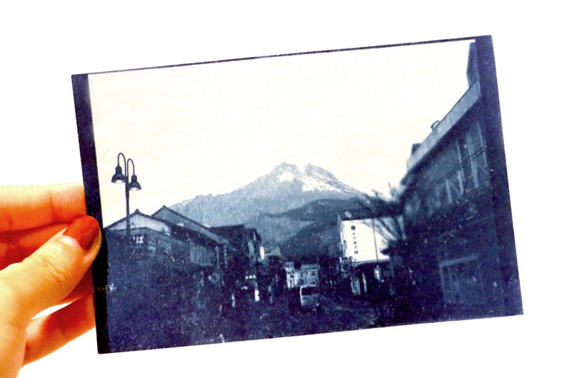 Cyanotype postcards cyanotype postcard (Yufuin)