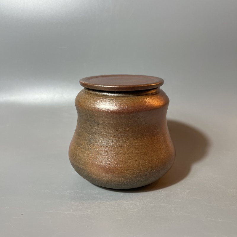 重落灰6兩茶倉 / 茶罐 / 藏茶器  / 小平凡手作 - 其他 - 陶 卡其色