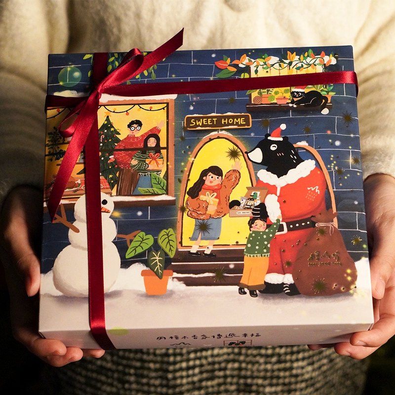 預算千元【聖誕禮物】 獨家插畫聯名款─手繪聖誕森之禮盒 贈提袋 - 沐浴乳/沐浴用品 - 精油