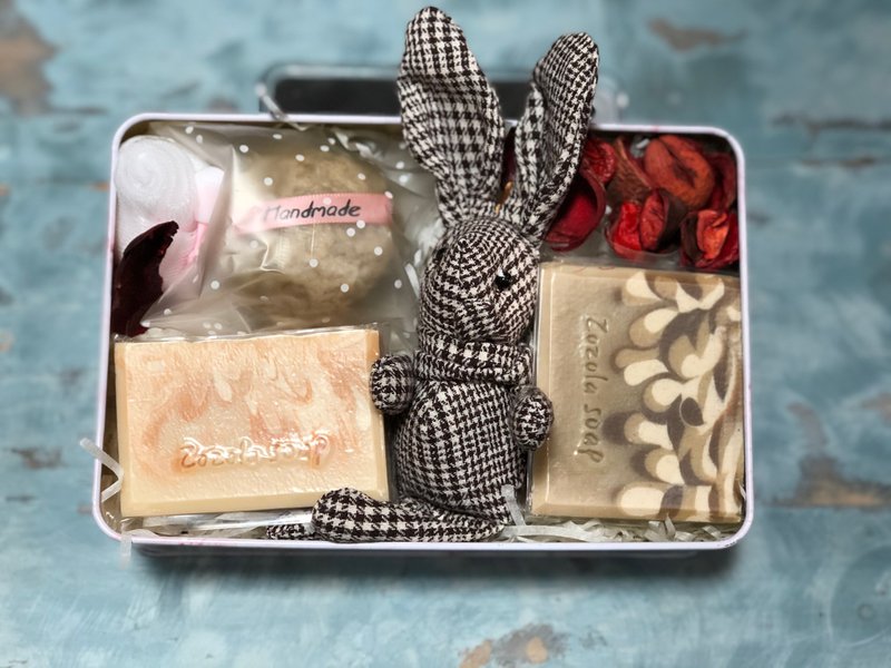 Marble Iron Gift Box_Handmade Soap Packaging