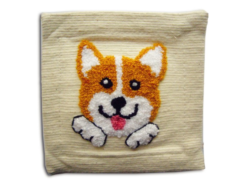 Corgi Fabric Coaster