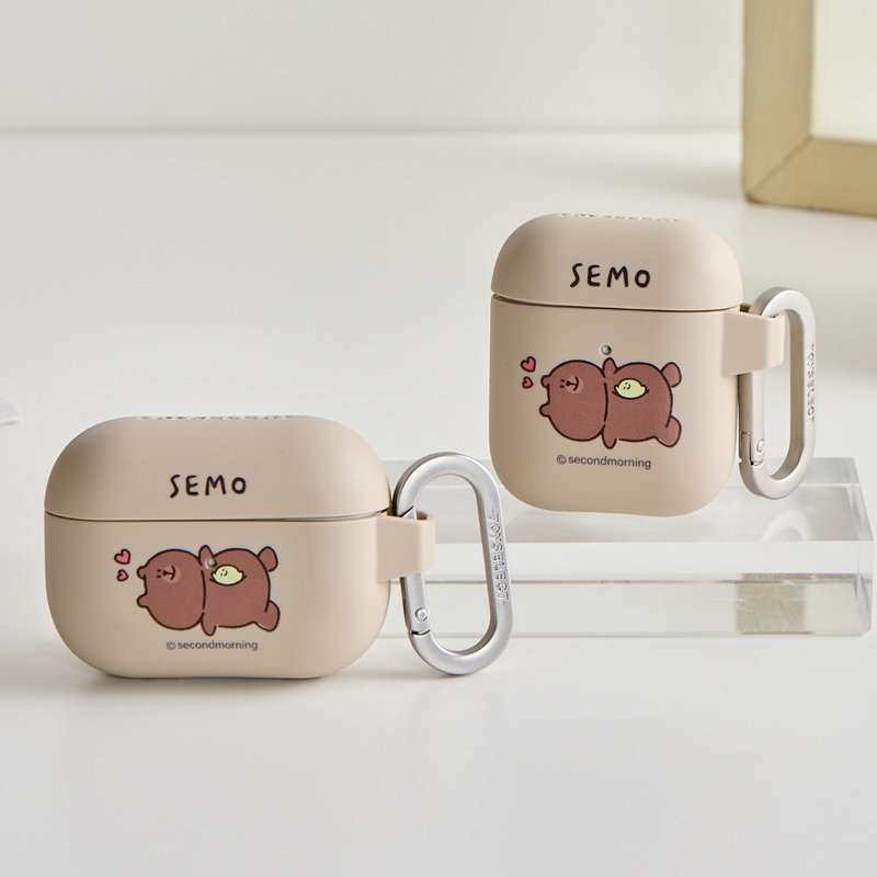 Second Morning躺躺小熊強悍防摔AirPods保護套 - AirPods/耳機保護套 - 塑膠 多色