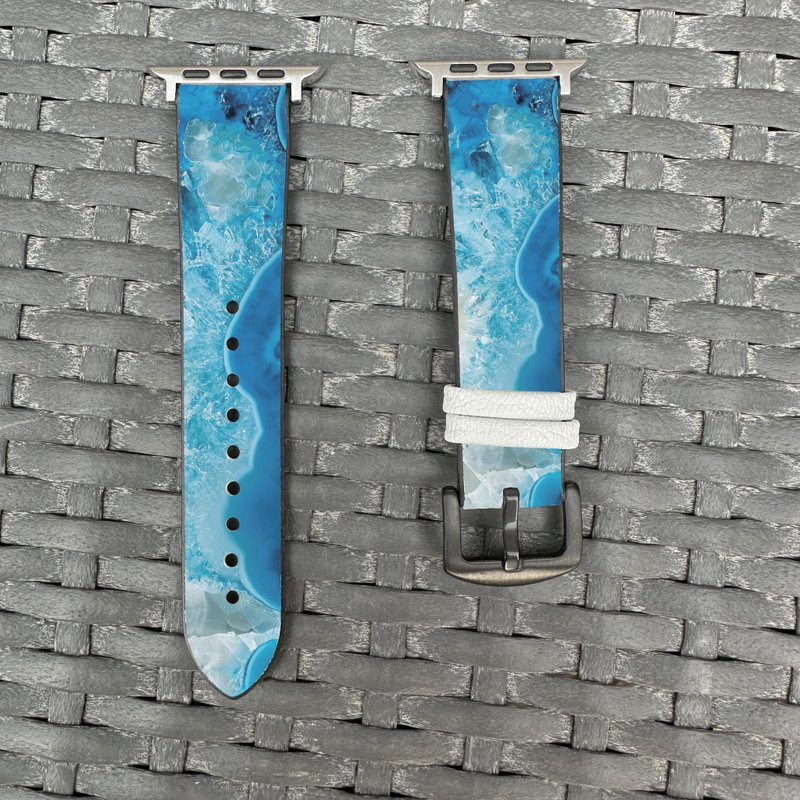 海洋藍海洋瑪瑙 Apple Watch 潮流矽膠錶帶 - hw302 - 錶帶 - 矽膠 多色