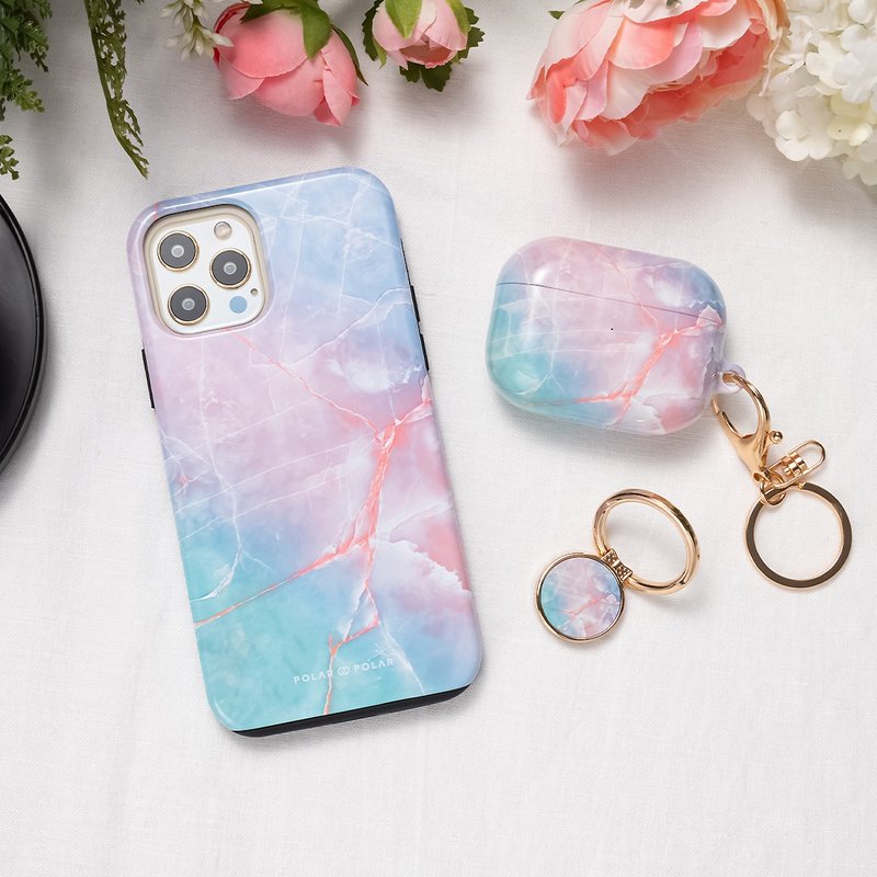 魅幻天空雲石紋 iPhone 17/16/15/14/13/12 MagSafe 手機殼 - 手機殼/手機套 - 塑膠 藍色