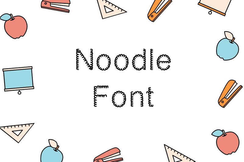 Noodle Font - 字體設計 - 其他材質