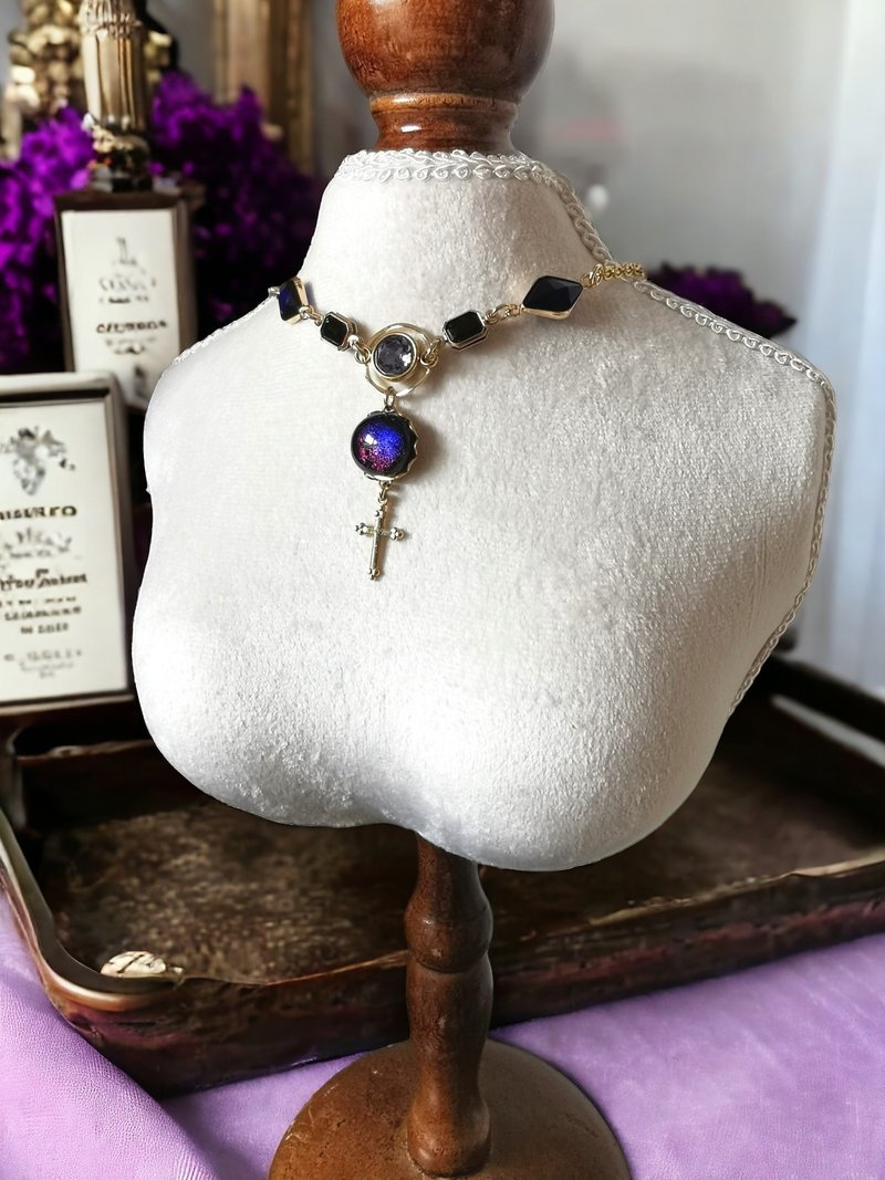 Talisman Series #13 - 項鍊 - 玻璃 紫色