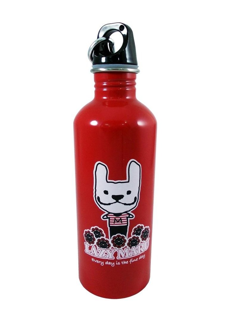 LAZYMARU-MA000961 summer cold water bottle (red) fights Taiwan Wenchuang