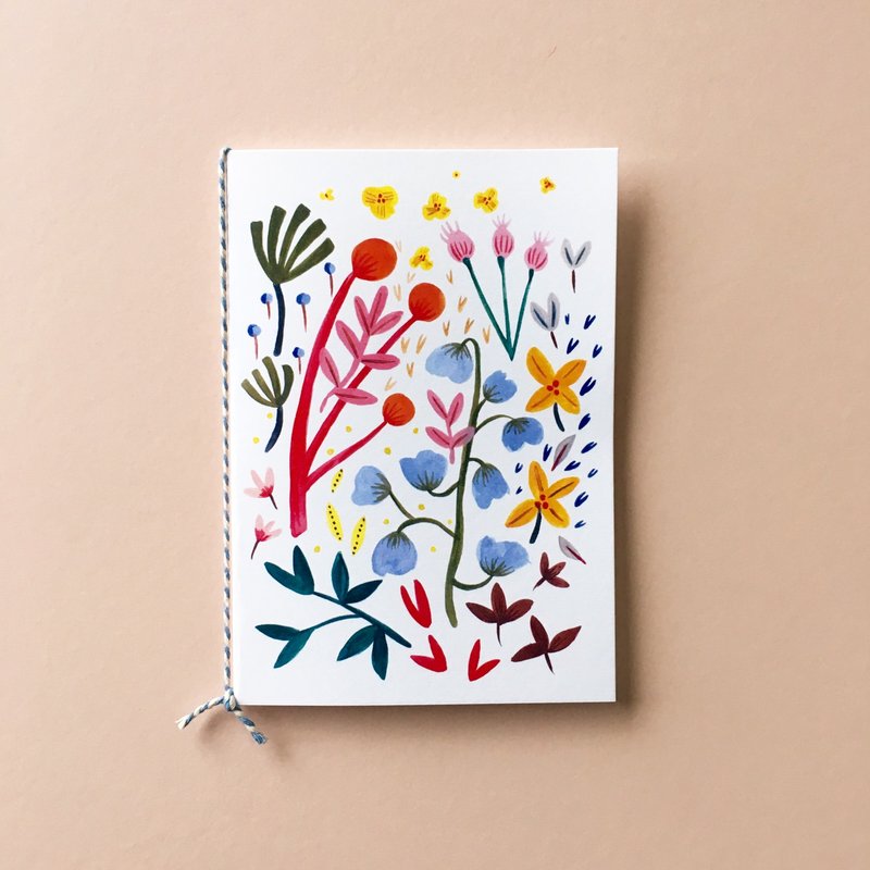 Floral Blue Bell Greeting Card