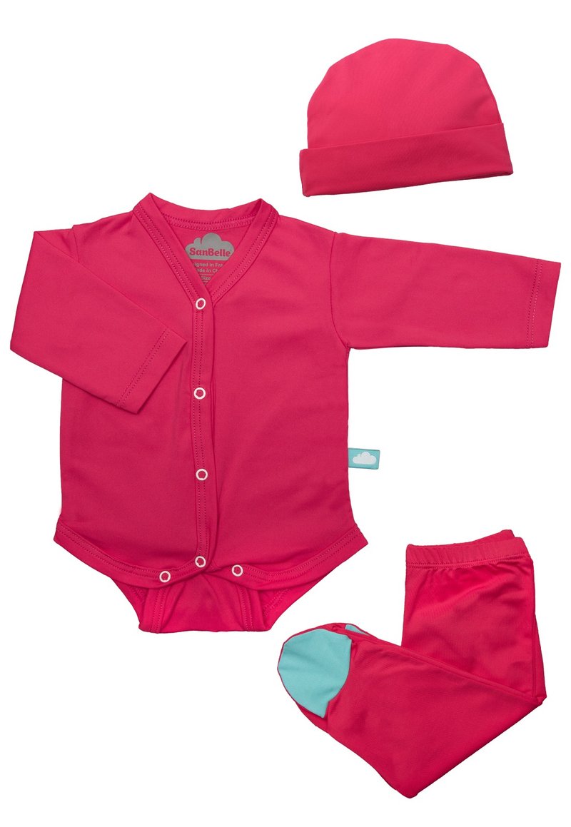 SanBelle 3 Pieces Set ★Anti-bacteria★Preemie Size Pink