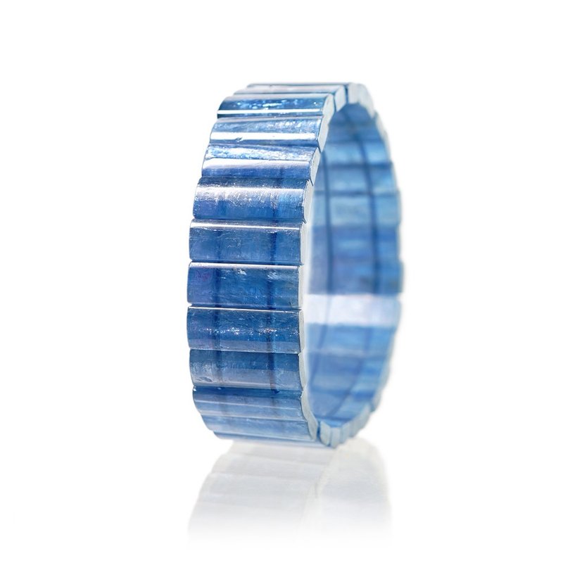 【正佳珠寶】藍晶石 頂級玉化藍晶 40g 玉化藍晶石手排 - 手鍊/手環 - 半寶石 多色