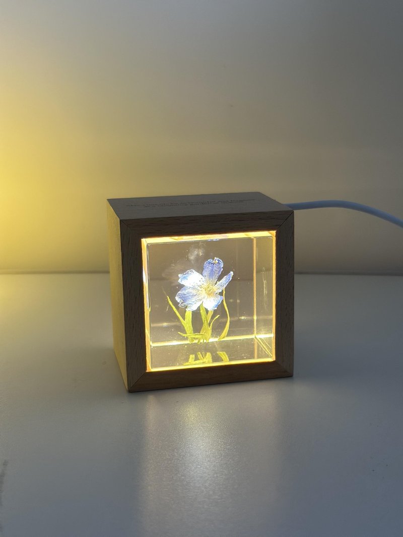 微光小飛燕|手作樹脂夜燈 - 擺飾/家飾品 - 樹脂 藍色