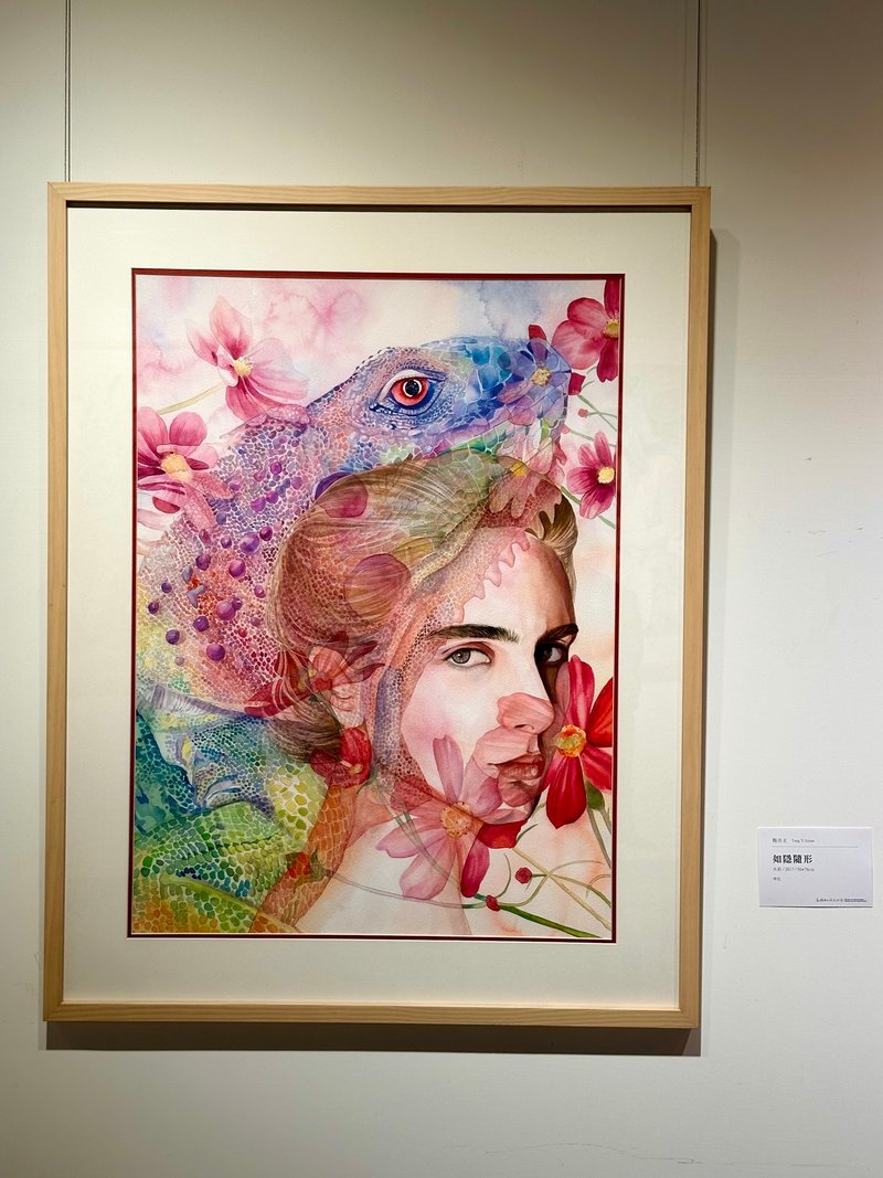 伴生-原創水彩藝術創作畫/藝術掛畫/精緻居家裝飾/如隱隨形 - 海報/掛畫/掛布 - 紙 多色