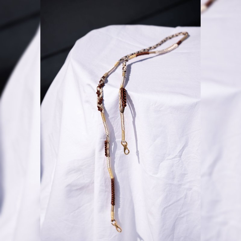 MULTI STRAP 120 -brown- ストラップ - 手機掛繩/背帶 - 其他人造纖維